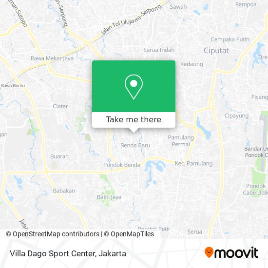 Villa Dago Sport Center map
