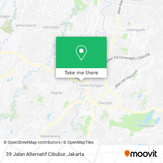 39 Jalan Alternatif Cibubur map