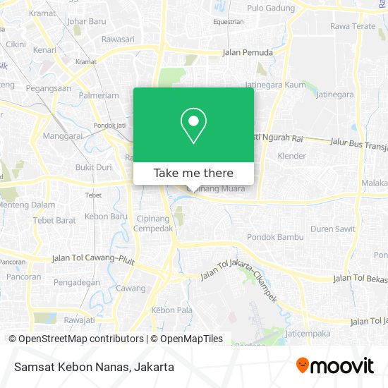 Samsat Kebon Nanas map