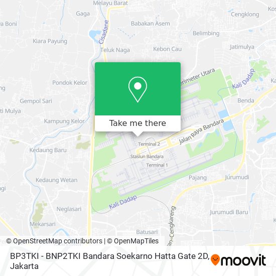 BP3TKI - BNP2TKI Bandara Soekarno Hatta Gate 2D map
