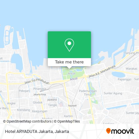 Hotel ARYADUTA Jakarta map