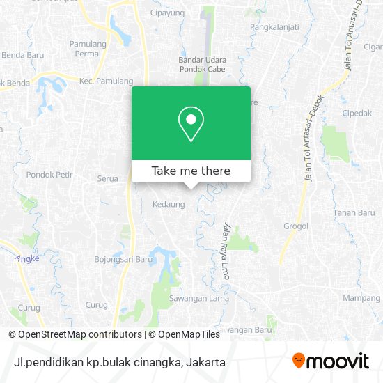 Jl.pendidikan kp.bulak cinangka map