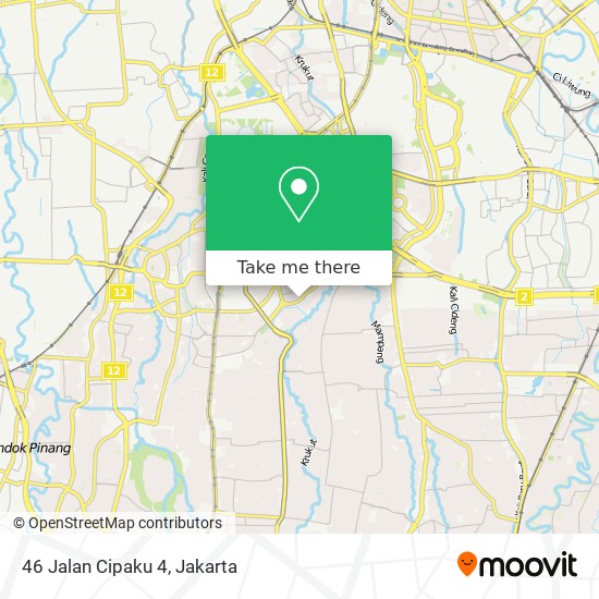 46 Jalan Cipaku 4 map