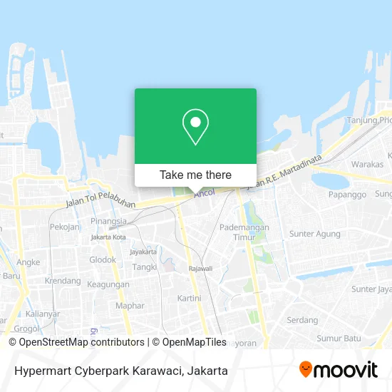 Hypermart Cyberpark Karawaci map