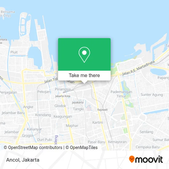 Ancol map