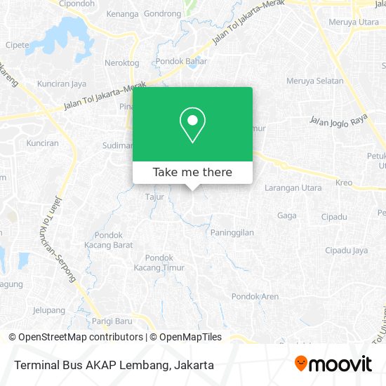 Terminal Bus AKAP Lembang map