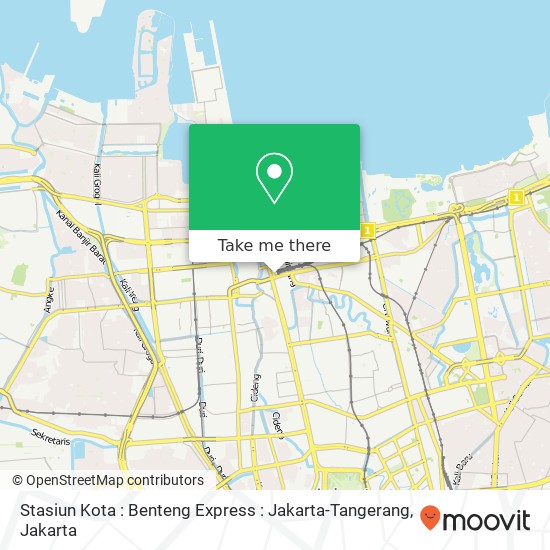 Stasiun Kota : Benteng Express : Jakarta-Tangerang map