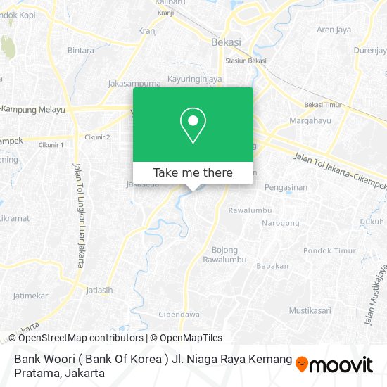 Bank Woori ( Bank Of Korea ) Jl. Niaga Raya Kemang Pratama map