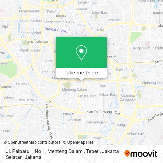 Jl. Palbatu 1 No 1, Menteng Dalam , Tebet , Jakarta Selatan map