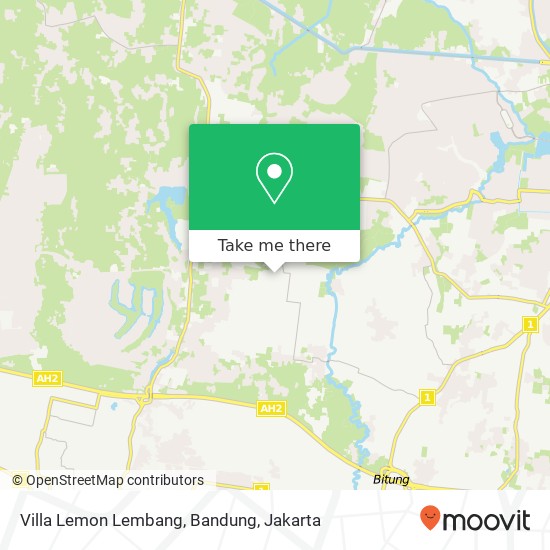 Villa Lemon Lembang, Bandung map