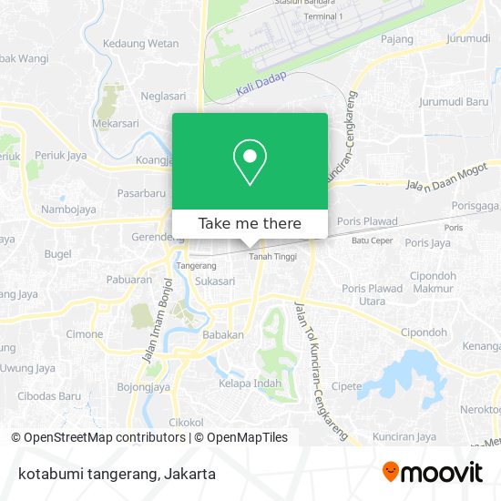 kotabumi tangerang map