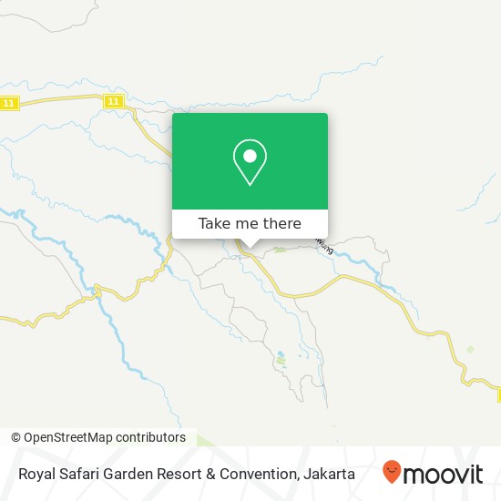 Royal Safari Garden Resort & Convention map