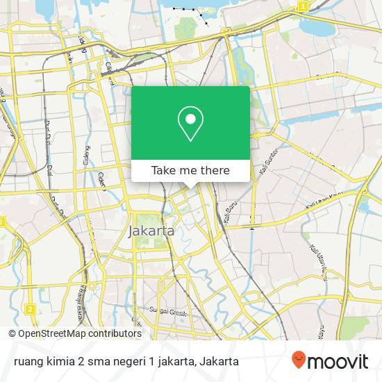 ruang kimia 2 sma negeri 1 jakarta map