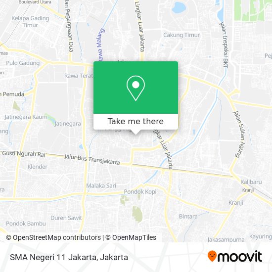 SMA Negeri 11 Jakarta map