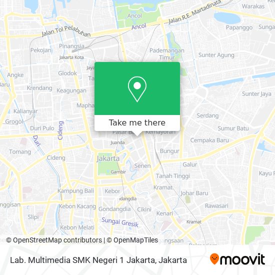 Lab. Multimedia SMK Negeri 1 Jakarta map