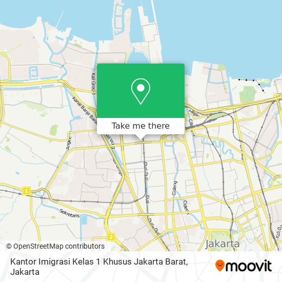 Kantor Imigrasi Kelas 1 Khusus Jakarta Barat map