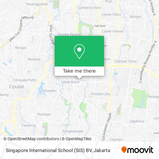 Singapore International School (SIS) BV map