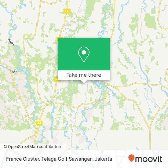 France Cluster, Telaga Golf Sawangan map