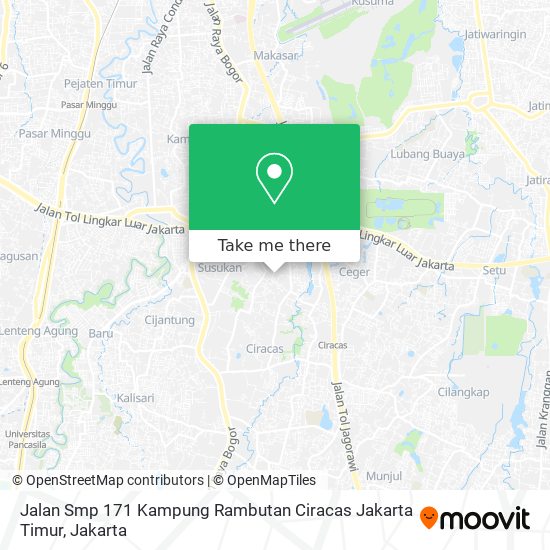 Jalan Smp 171 Kampung Rambutan Ciracas Jakarta Timur map