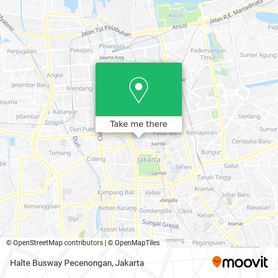 Halte Busway Pecenongan map