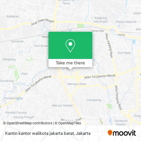 Kantin kantor walikota jakarta barat map