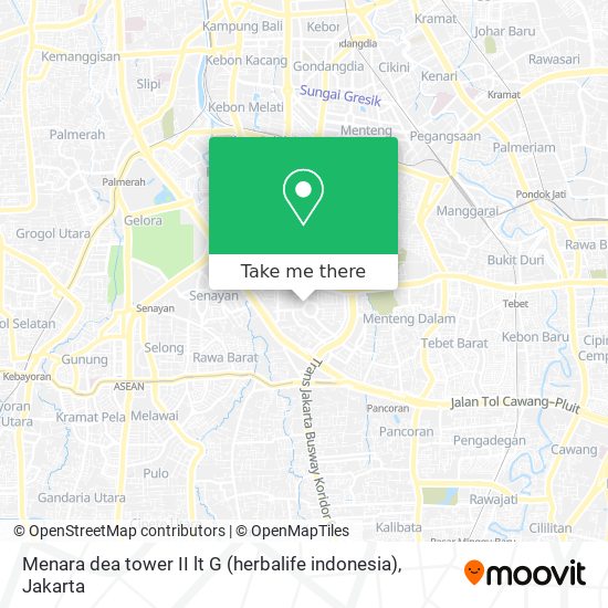 Menara dea tower II lt G (herbalife indonesia) map