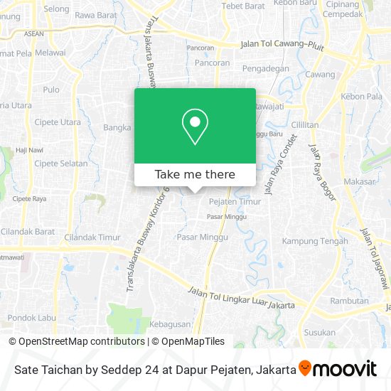 Sate Taichan by Seddep 24 at Dapur Pejaten map