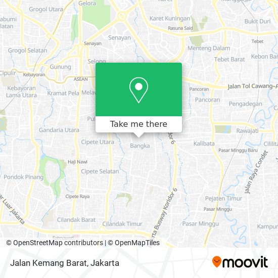 Jalan Kemang Barat map