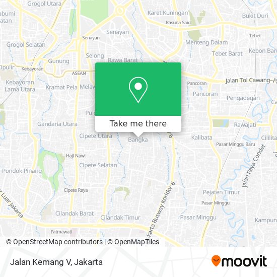 Jalan Kemang V map