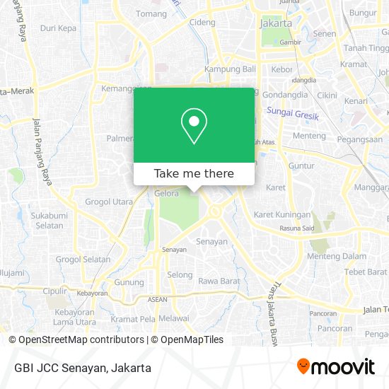 GBI JCC Senayan map