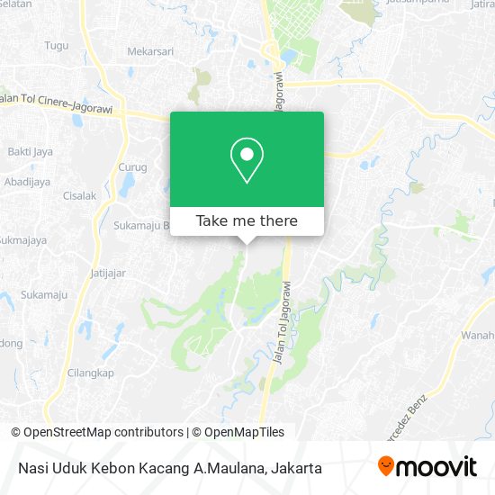 Nasi Uduk Kebon Kacang A.Maulana map