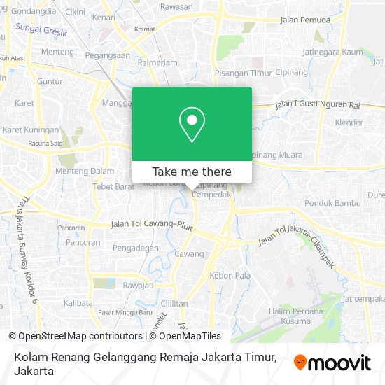 Kolam Renang Gelanggang Remaja Jakarta Timur map