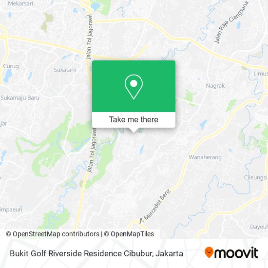 Bukit Golf Riverside Residence Cibubur map