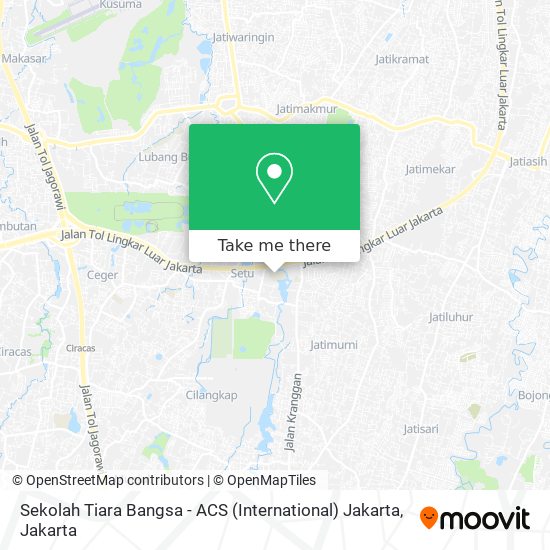 Sekolah Tiara Bangsa - ACS (International) Jakarta map