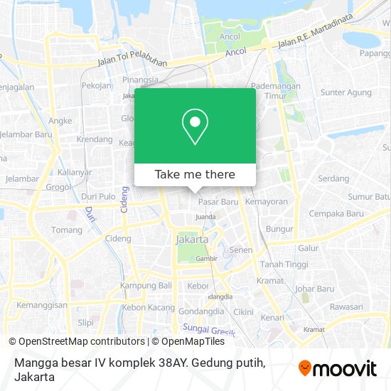 Mangga besar IV komplek 38AY. Gedung putih map