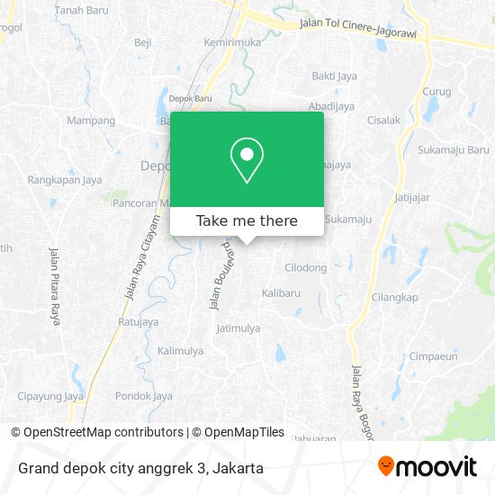 Grand depok city anggrek 3 map