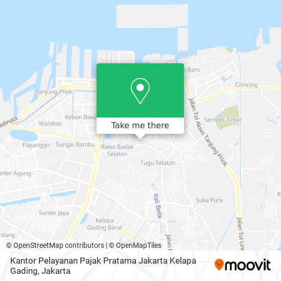 Kantor Pelayanan Pajak Pratama Jakarta Kelapa Gading map