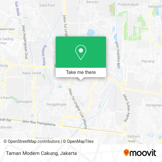 Taman Modern Cakung map