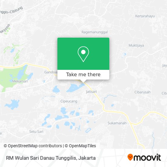 RM Wulan Sari Danau Tunggilis map