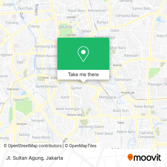 Jl. Sultan Agung map