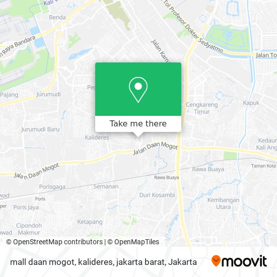 mall daan mogot, kalideres, jakarta barat map