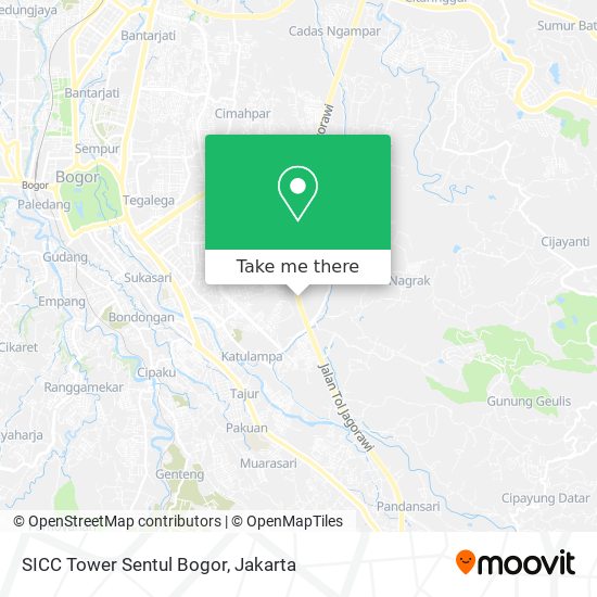 SICC Tower Sentul Bogor map