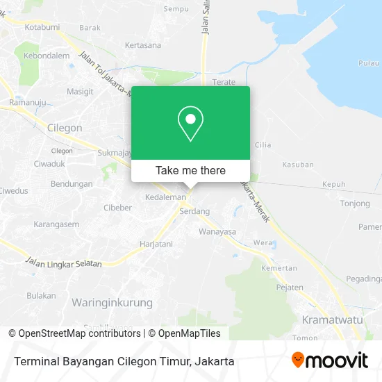 Terminal Bayangan Cilegon Timur map