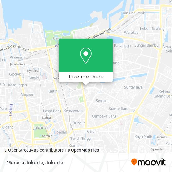 Menara Jakarta map
