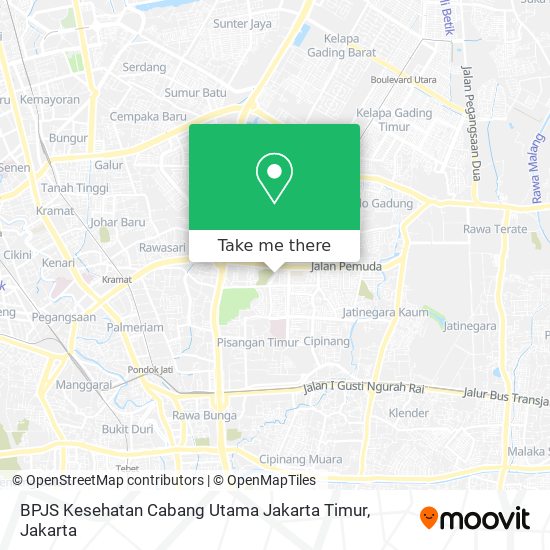 BPJS Kesehatan Cabang Utama Jakarta Timur map