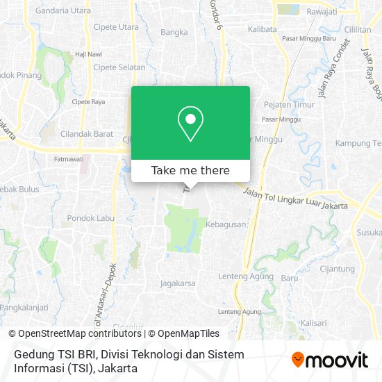 Gedung TSI BRI, Divisi Teknologi dan Sistem Informasi map