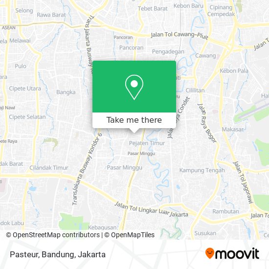 Pasteur, Bandung map