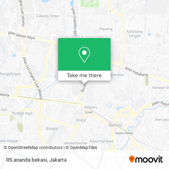 RS.ananda bekasi map