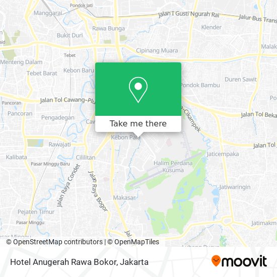 Hotel Anugerah Rawa Bokor map