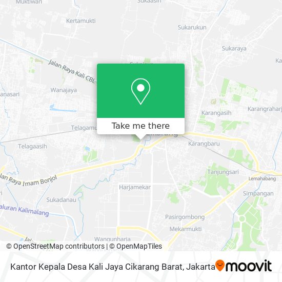 Kantor Kepala Desa Kali Jaya Cikarang Barat map